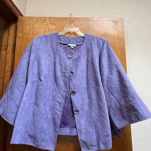 Dressbarn Lavender Women's Button-Up Blazer